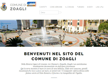 Tablet Screenshot of comune.zoagli.ge.it